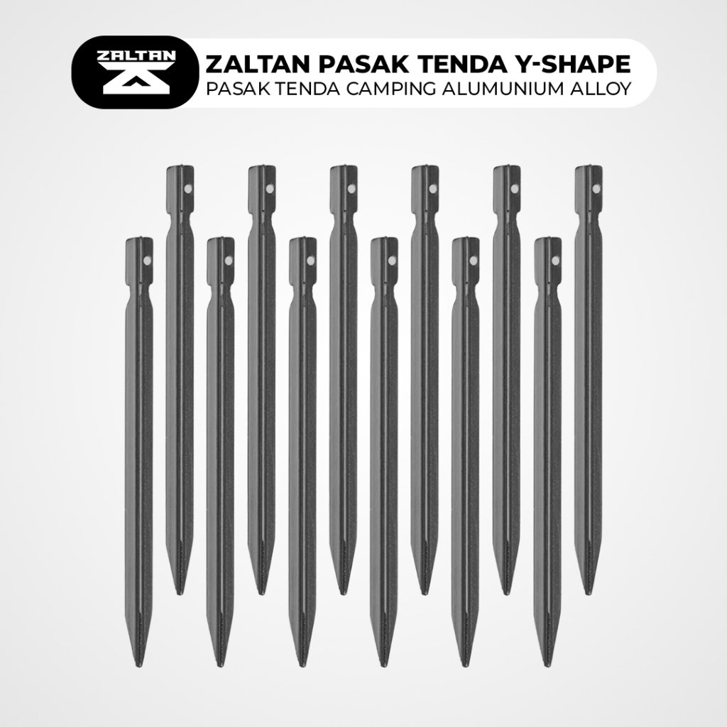 Zaltan Pasak Patok Y- Shape Tenda Camping Outdoor Aluminium Alloy