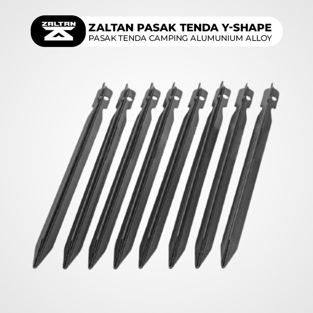Zaltan Pasak Patok Y- Shape Tenda Camping Outdoor Aluminium Alloy - Gambar 2
