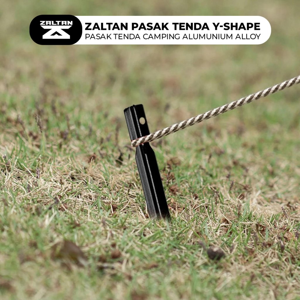 Zaltan Pasak Patok Y- Shape Tenda Camping Outdoor Aluminium Alloy - Gambar 5