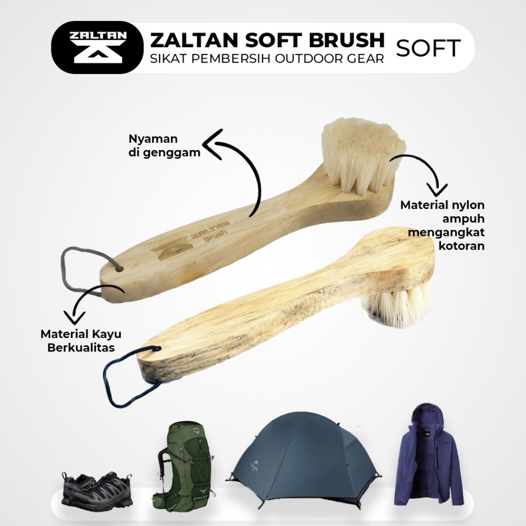 Zaltan Soft Brush Sikat Halus Pembersih Tenda Dan Peralatan Camping