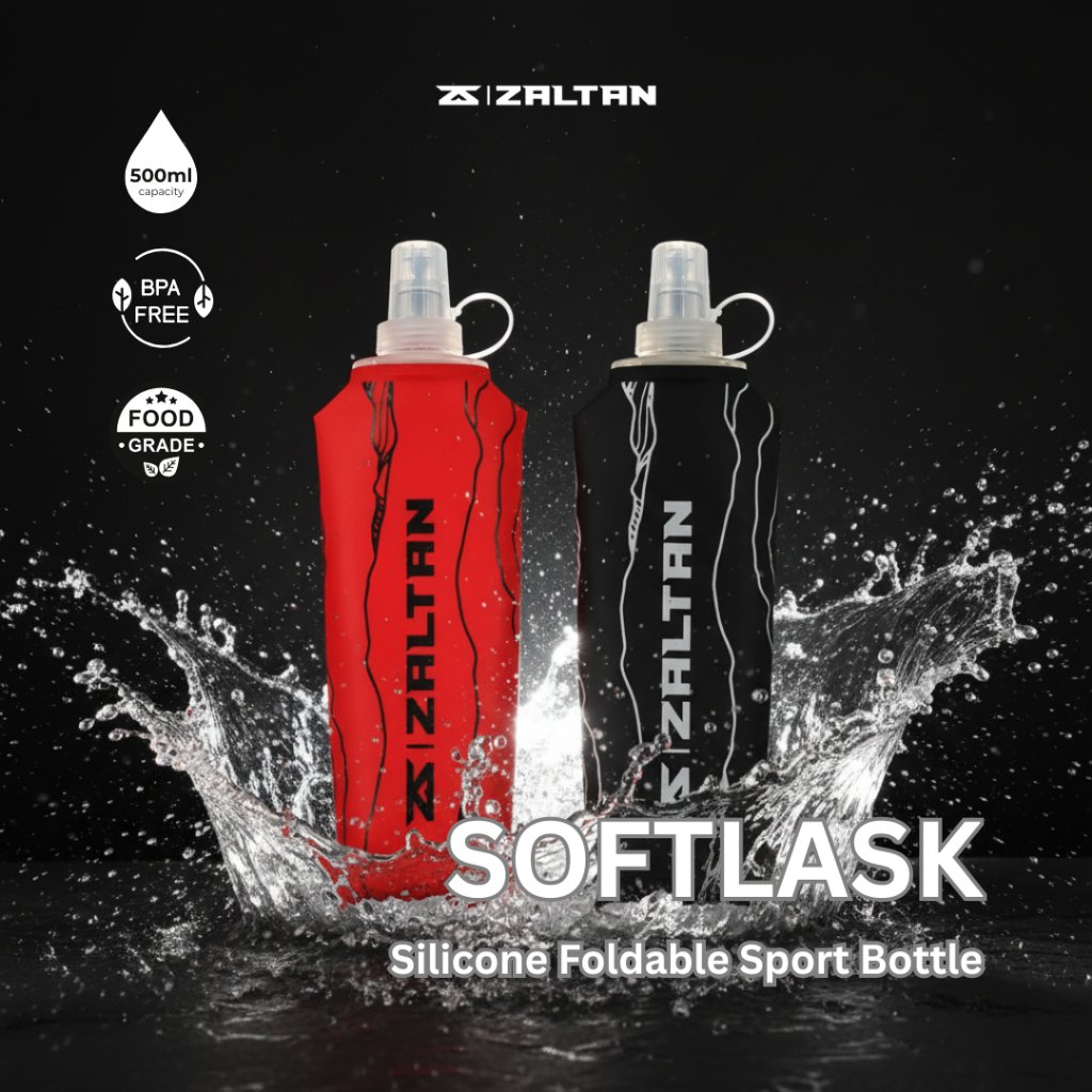 Zaltan Soft Flask Botol Minum Lipat Olahraga Foldable Running Bottle 500ml