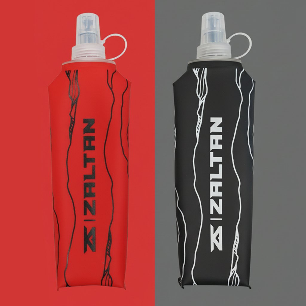 Zaltan Soft Flask Botol Minum Lipat Olahraga Foldable Running Bottle 500ml - Gambar 2