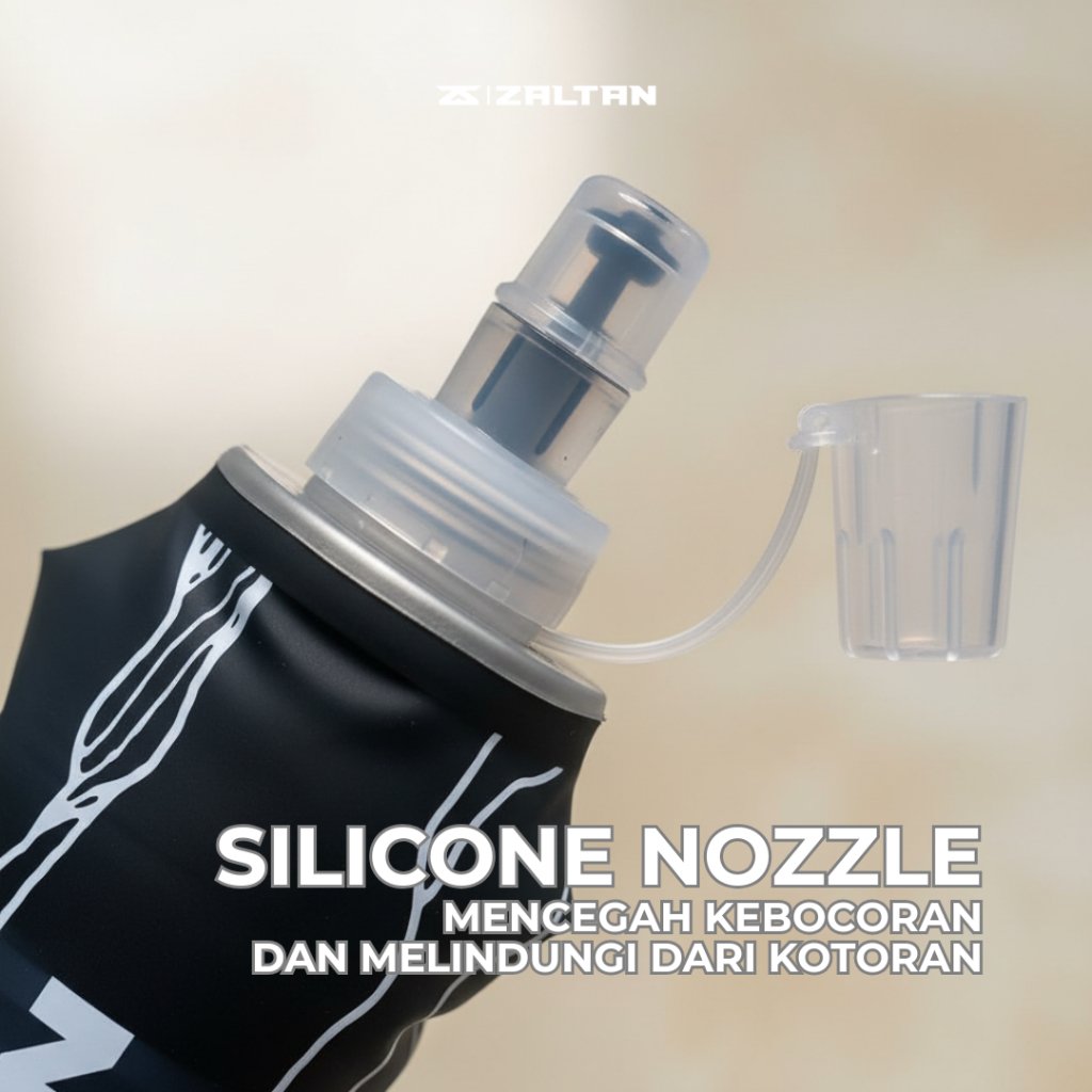 Zaltan Soft Flask Botol Minum Lipat Olahraga Foldable Running Bottle 500ml - Gambar 6