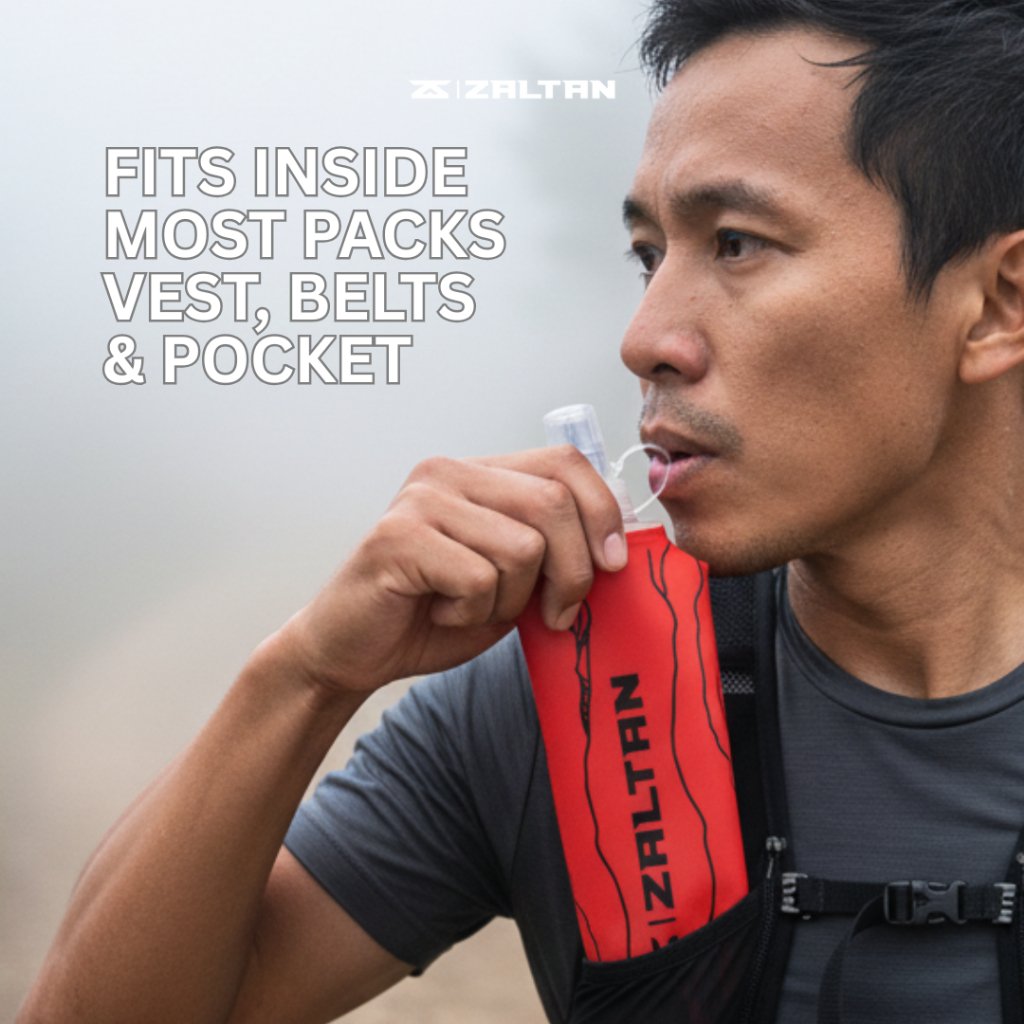 Zaltan Soft Flask Botol Minum Lipat Olahraga Foldable Running Bottle 500ml - Gambar 7