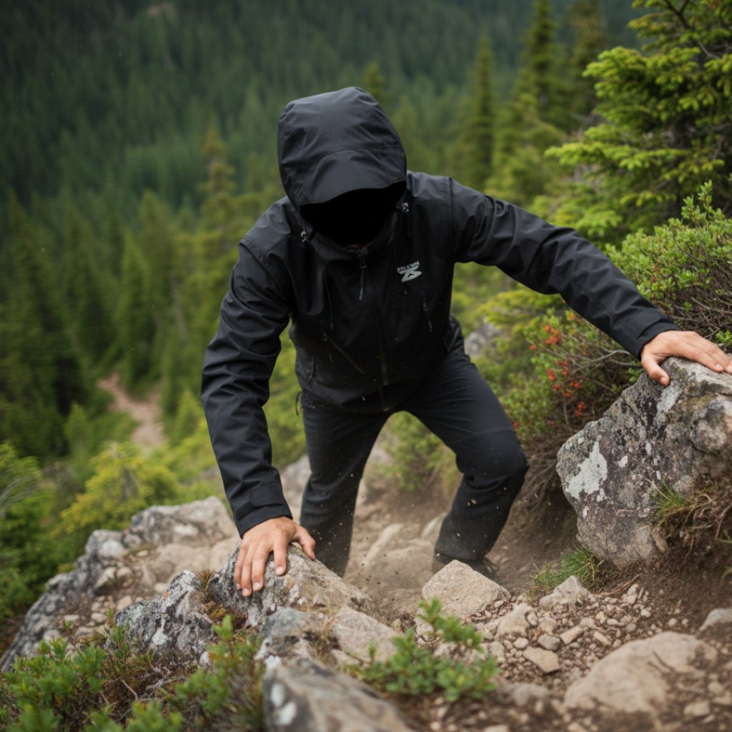 Zaltan Jaket Gunung Gorpcore Outdoor Waterproof Pria Wanita Windproof Windbreaker Kendyaga Series - Gambar 4