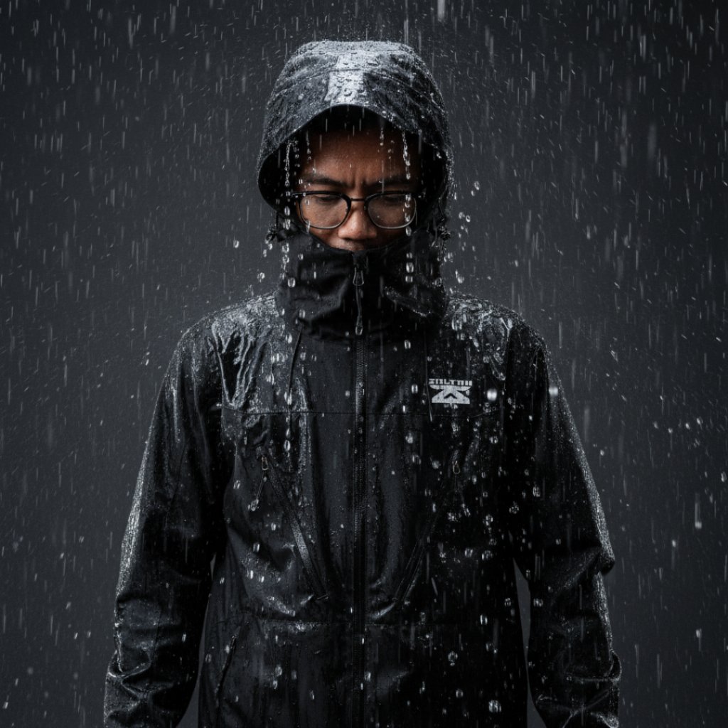 Zaltan Jaket Gunung Gorpcore Outdoor Waterproof Pria Wanita Windproof Windbreaker Kendyaga Series - Gambar 5