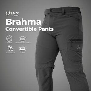LNX Gear Celana Gunung Outdoor Sambung Panjang Pendek Quickdry Strech 2 in 1 Brahma Series