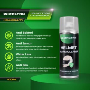 Zaltan Helmet Foam Cleaner pembersih tanpa air | Foam Cleaner Pembersih serbaguna & anti Bau