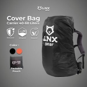 LNX Gear Cover Bag Raincover Sarung Pelindung Tas Gunung Backpack Daypack Carrier 40-60 Liters