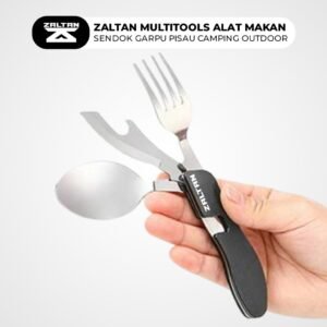 Zaltan Multitools Alat Makan Sendok Garpu Pisau Camping Outdoor